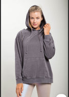 Zipper Hoodie In VINTAGE GREY | DIBS 270