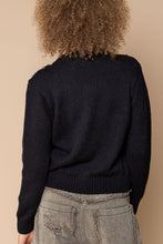 Load image into Gallery viewer, POL Bead Detail Ribbed Trim Cardigan
