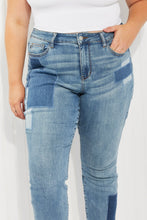Load image into Gallery viewer, Judy Blue Full Size Patch Boyfriend Jeans
