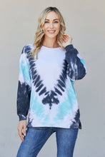 Load image into Gallery viewer, Sew In Love Full Size Tie-Dye Side Slit Sweatshirt
