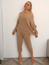 Load image into Gallery viewer, Dolman Sleeve Sweater and Knit Pants Set
