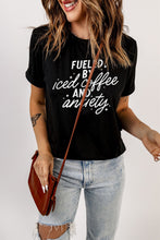 Load image into Gallery viewer, FUELED BY ICED COFFEE AND ANXIETY Graphic Tee
