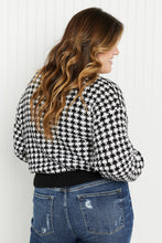 Load image into Gallery viewer, Andree by Unit London Life Full Size Tweed Cardigan in Black
