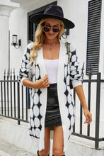 Load image into Gallery viewer, Geometric Open Front Fuzzy Cardigan
