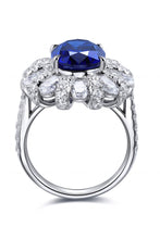 Load image into Gallery viewer, 5 Carat Lab-Grown Sapphire Flower Shape Ring
