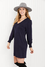 Load image into Gallery viewer, Acting Pro Magic Moment Full Size Smocked Cuff Mini Dress
