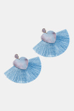 Load image into Gallery viewer, Heart Shape Fringed Dangle Earrings
