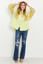 Load image into Gallery viewer, POL Bright Autumn Full Size Contrast Plaid Twill Shacket
