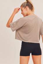 Load image into Gallery viewer, BOXY POCKET CROPPED SHIRT in KHAKI | DIBS 794
