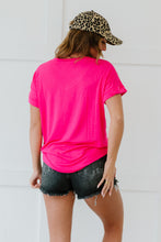 Load image into Gallery viewer, Sew In Love Tee Shirt Weather Full Size Run Pocketed Tee
