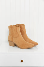 Load image into Gallery viewer, Qupid Austin Nights Embroidered Western Booties in Butterscotch
