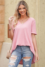 Load image into Gallery viewer, V-Neck Dropped Shoulder Tunic Top

