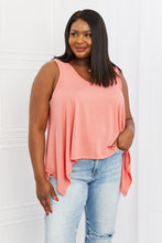 Load image into Gallery viewer, Zenana Feel The Sun Full Size Shark Bite Hem Top
