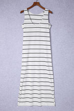 Load image into Gallery viewer, Striped Slit Sleeveless Maxi Dress
