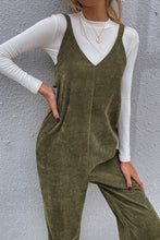 Load image into Gallery viewer, V-Neck Bow Back Jumpsuit
