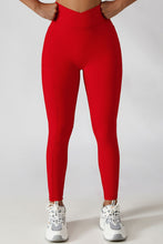 Load image into Gallery viewer, Crossover Waist Seamless Yoga Leggings
