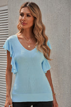 Load image into Gallery viewer, Cascading Ruffles Knit Tank Top
