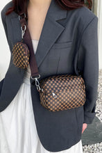 Load image into Gallery viewer, Adored Geometric PU Leather Shoulder Bag with Small Purse
