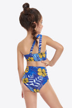 Load image into Gallery viewer, Ruffled One-Shoulder Buckle Detail Two-Piece Swim Set
