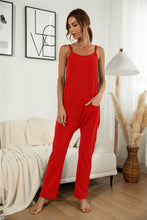 Load image into Gallery viewer, Patch Pocket Cami Jumpsuit
