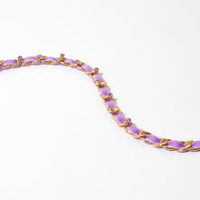 Load image into Gallery viewer, Decorative Rhinestone Velvet Ribbon Chain Necklace
