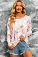 Tie-Dye Round Neck Top