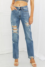 Load image into Gallery viewer, Judy Blue Bella Full Size Distressed Straight Jeans
