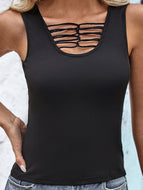 Strappy Round Neck Tank