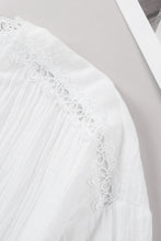 Load image into Gallery viewer, Spliced Lace High-Low Blouse
