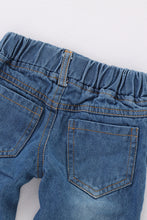 Load image into Gallery viewer, Girls Floral Babydoll Top and Jeans Set
