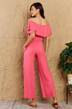 Load image into Gallery viewer, Heimish My Favorite Full Size Off-Shoulder Jumpsuit with Pockets
