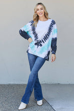 Load image into Gallery viewer, Sew In Love Full Size Tie-Dye Side Slit Sweatshirt
