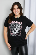 Load image into Gallery viewer, mineB Full Size Leopard Graphic Round Neck Tee
