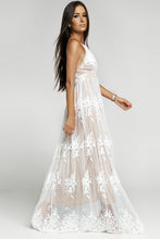 Load image into Gallery viewer, Crisscross Lace Halter Neck Dress
