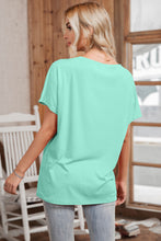 Load image into Gallery viewer, Solid V-Neck Short Sleeve Tee
