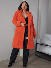 Load image into Gallery viewer, Collared Neck Double-Breasted Coat
