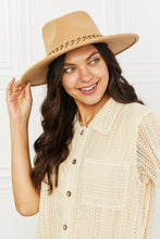 Load image into Gallery viewer, Fame Balance of Braid Fedora Hat
