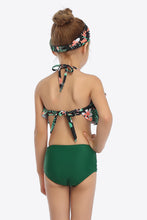 Load image into Gallery viewer, Printed Layered Halter Neck Two-Piece Swim Set
