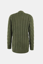 Load image into Gallery viewer, Cable-Knit Button Down V-Neck Cardigan
