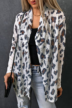 Load image into Gallery viewer, Leopard Print Open Front Longline Cardigan
