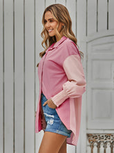 Load image into Gallery viewer, Contrast Lantern Sleeve Shirt
