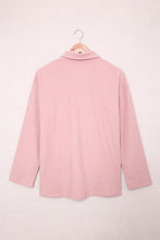 Load image into Gallery viewer, Pocketed Button Ribbed Textured Shirt
