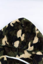 Load image into Gallery viewer, Fleece Hooded Open Front Jacket with Pockets
