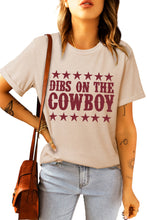Load image into Gallery viewer, DIBS ON THE COWBOY Round Neck Tee Shirt
