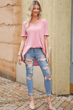 Load image into Gallery viewer, V-Neck Dropped Shoulder Tunic Top
