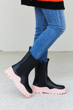 Load image into Gallery viewer, Weeboo Two-Tone Faux Leather Booties in Pink
