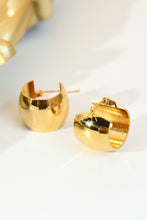 Load image into Gallery viewer, 18K Gold Plated C-Hoop Earrings
