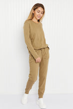 Load image into Gallery viewer, Zenana Comfy and Cozy Full Size Run Lounge Set in Khaki
