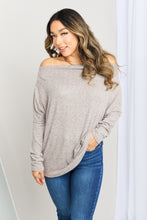 Load image into Gallery viewer, DIBS 1009 ee:some Heathered Off-Shoulder Top
