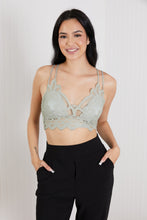 Load image into Gallery viewer, Zenana Forever Flirty Full Size Lace Bralette in Light Sage
